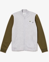 Herren LACOSTE SPORT Teddy-Jacke mit Kontrast&auml;rmeln