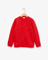 Extraweites Jungen Croc Tennis-Sweatshirt LACOSTE SPORT