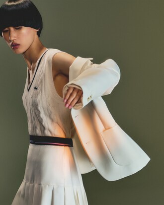 Ärmelloser Pullover aus Wolle mit Zopfmuster