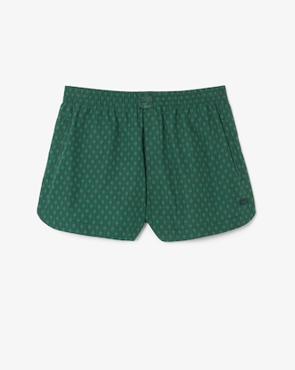 Bedruckte Shorts Runway aus Popeline