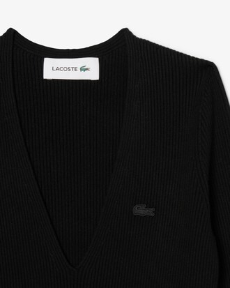 Langes, nahtloses Rippstrickkleid