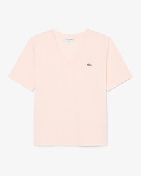 Relaxed Fit-T-Shirt aus weicher Baumwolle mit V-Ausschnitt