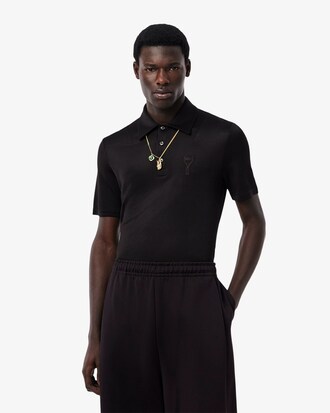 Regular Fit-Polohemd Runway aus Satin-Piqué