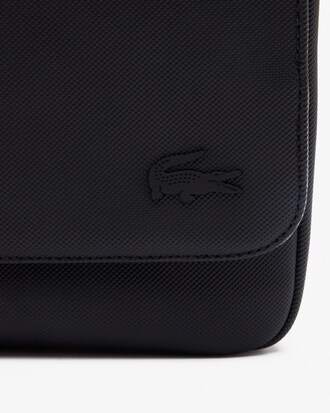 Klassische Herren-Schultertasche mit Klappverschluss