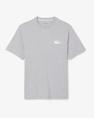 Loungewear-T-Shirt aus Baumwolle mit Krokodil-Druck