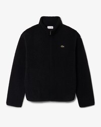 Jacke aus Sherpa mit hohem Kragen