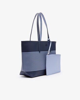 Damen ANNA wendbare Tote Bag mit Streifenprint und Beutel