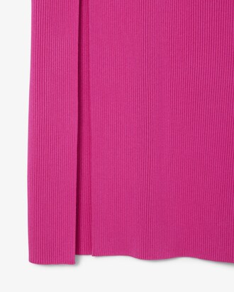 Langes, nahtloses Rippstrickkleid