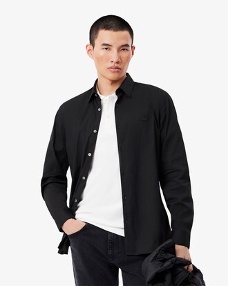 Slim Fit-Hemd aus Stretch-Popeline