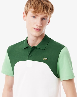 Regular Fit-Polohemd L.12.12 mit Colorblock-Design