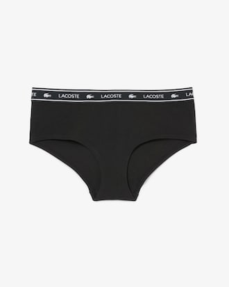 Stretch-Shorty aus Baumwolle mit Logo