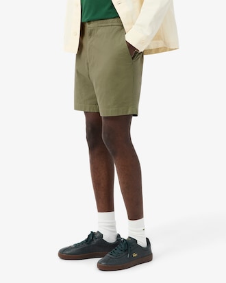 Regular Fit-Shorts aus Stretch-Baumwolle