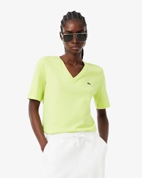 Relaxed Fit-T-Shirt aus weicher Baumwolle mit V-Ausschnitt