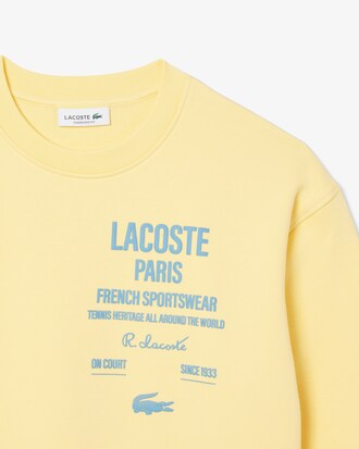 Oversized-Sweatshirt mit Falten und Druck