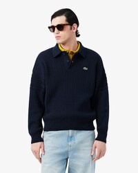 Franz&ouml;sischer Pullover aus Baumwolle mit Polokragen
