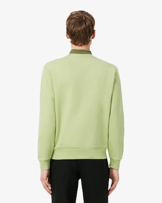 Fleece-Sweatshirt mit Colorblock-Design