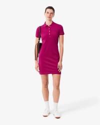 Slim Fit-Polokleid aus dehnbarem Mini Piqu&eacute;