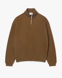 Sweatshirt aus schwerem Fleece mit Rei&szlig;verschluss und hohem Kragen