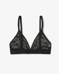 Triangle-Bralette aus Logo-Spitze