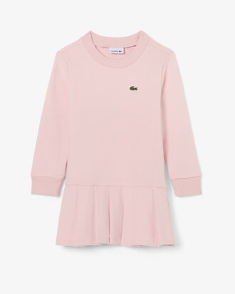 Kleid aus Fleece mit langen &Auml;rmeln