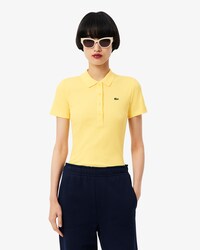 Slim Fit-Polohemd L.12.D aus gerippter Baumwolle