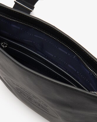 Men's L.12.12 Cuir Casual Embossed Lettering Leather Bag