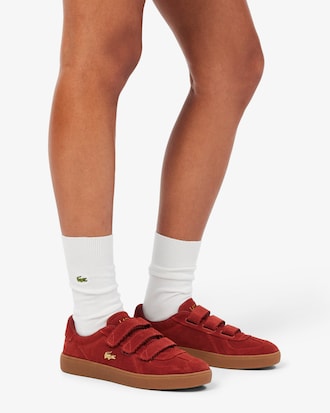 Damen-Sneakers Baseshot Pro Strap aus Wildleder