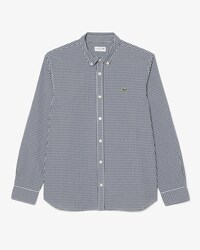 Kariertes Regular Fit-Hemd aus Popeline