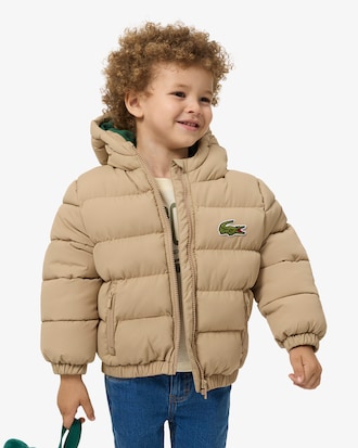 Unisex-Puffer-Jacke mit Kapuze
