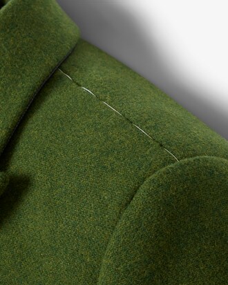 Zweireihiger Blazer Runway aus Slub-Wolle