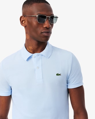 Slim Fit-Polohemd L.12.12 aus Piqu&eacute;