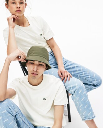 Unisex-Rundhals-Shirt aus Baumwolljersey LACOSTE L!VE