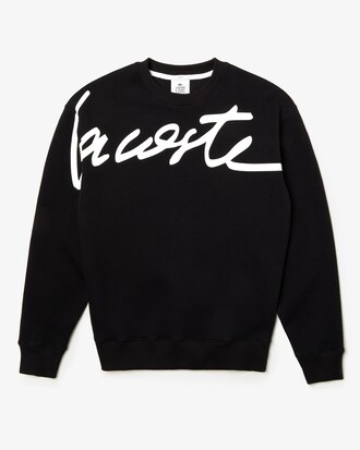 Unisex LACOSTE L!VE Sweatshirt aus strukturiertem Fleece