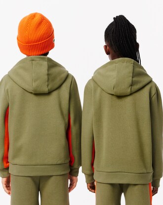 Hoodie aus Fleece mit Reißverschluss