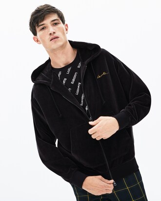 Herren Sweatshirt mit Kapuze LACOSTE L!VE