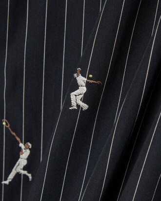 Relaxed Fit-Hemd aus Baumwolle mit Stickerei