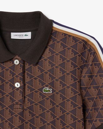 Slim Fit-Polohemd mit Monogramm aus Jacquard