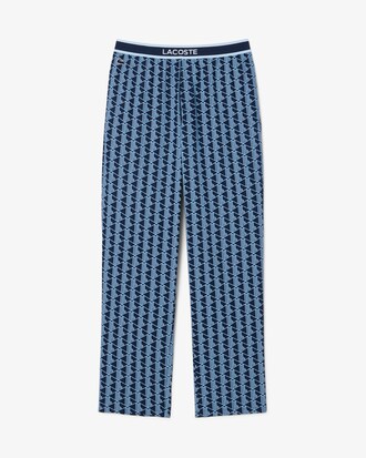 Pyjamahose aus Popeline mit Monogramm