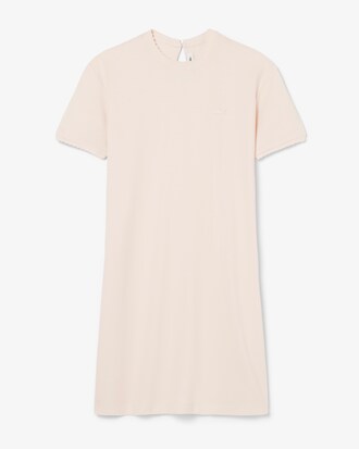 Fluid Scalloped Piqu&eacute; Dress