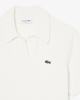 Classic Fit-Polohemd aus Boucl&eacute;-Strick