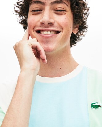Unisex LACOSTE L!VE x GOLF le FLEUR Soft Colourblock T-Shirt