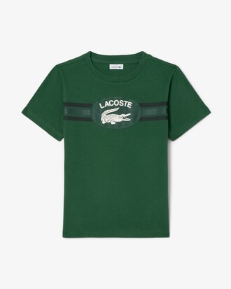 T-Shirt aus Baumwolle mit Monogramm-Print