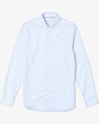 Men's Slim Fit Polka Dot And Striped Print Cotton Poplin Shirt