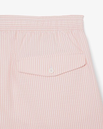 Halblange Badehose mit Strukturstreifen