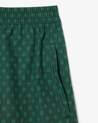 Bedruckte Shorts Runway aus Popeline
