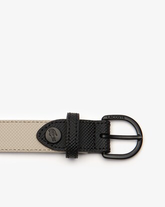 Women's L.12.12 Concept Tongue Buckle Bicolour Petit Piqu&eacute; Belt