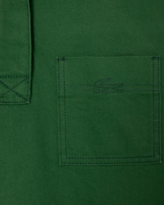 Oversized-Polohemd aus Denim