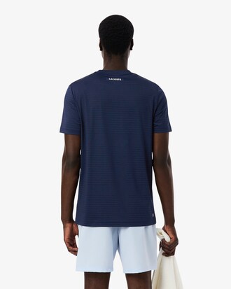 Tennis-T-Shirt aus Stretch-Jacquard mit Ultra-Dry-Technologie