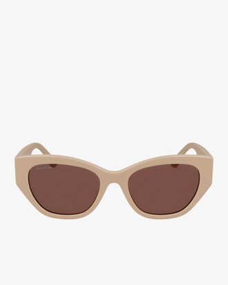 Rechteckige Acetat-Sonnenbrille mit Monogramm