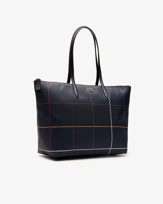 Damen L.12.12 CONCEPT Tote Bag mit Karomuster